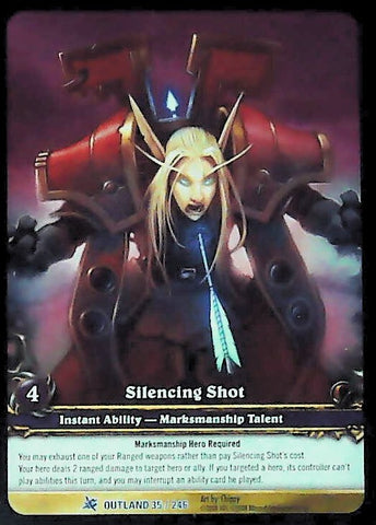 World of Warcraft TCG | Silencing Shot (Extended Art) - Fires of Outland 35/246 | The Nerd Merchant