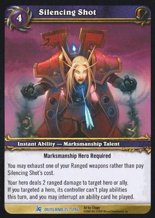World of Warcraft TCG | Silencing Shot - Fires of Outland 35/246 | The Nerd Merchant