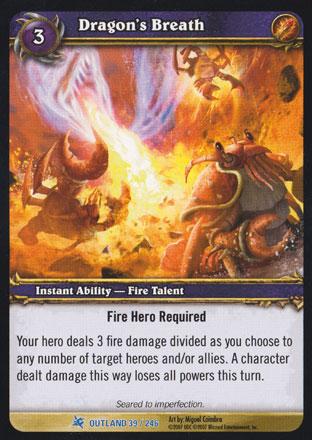 World of Warcraft TCG | Dragon's Breath - Fires of Outland 39/246 | The Nerd Merchant