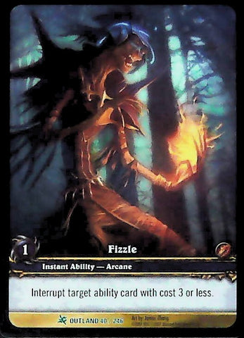 World of Warcraft TCG | Fizzle (Extended Art) - Fires of Outland 40/246 | The Nerd Merchant