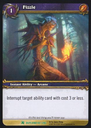 World of Warcraft TCG | Fizzle - Fires of Outland 40/246 | The Nerd Merchant