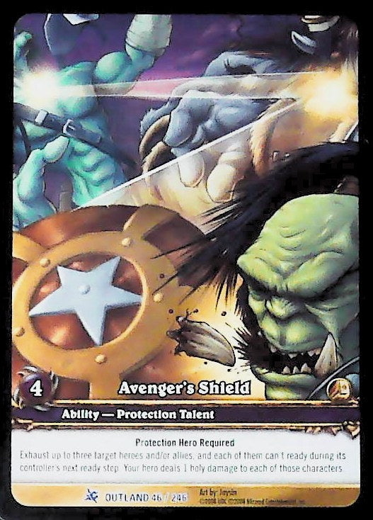 World of Warcraft TCG | Avenger's Shield (Extended Art) - Fires of Outland 46/246 | The Nerd Merchant