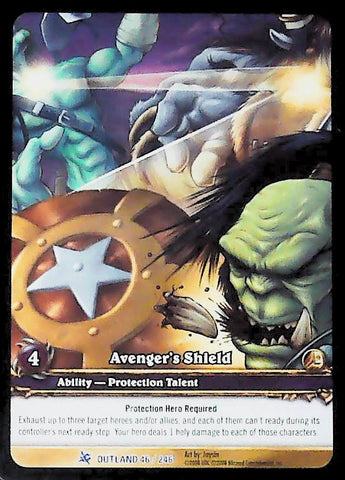 World of Warcraft TCG | Avenger's Shield (Extended Art) - Fires of Outland 46/246 | The Nerd Merchant