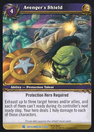 World of Warcraft TCG | Avenger's Shield - Fires of Outland 46/246 | The Nerd Merchant