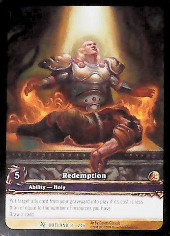 World of Warcraft TCG | Redemption (Extended Art) - Fires of Outland 51/246 | The Nerd Merchant