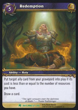 World of Warcraft TCG | Redemption (Foil) - Fires of Outland 51/246 | The Nerd Merchant