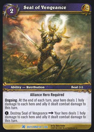World of Warcraft TCG | Seal of Vengeance - Fires of Outland 54/246 | The Nerd Merchant