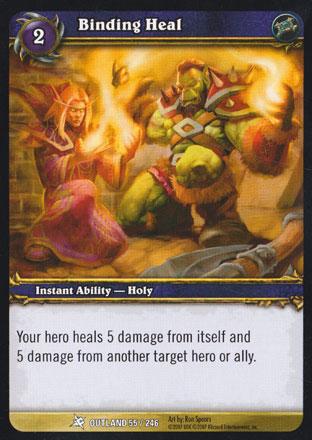 World of Warcraft TCG | Binding Heal - Fires of Outland 55/246 | The Nerd Merchant