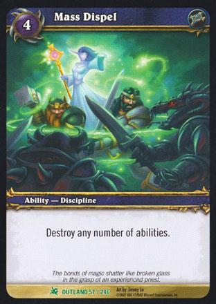 World of Warcraft TCG | Mass Dispel - Fires of Outland 57/246 | The Nerd Merchant