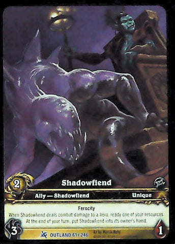 World of Warcraft TCG | Shadowfiend (Extended Art) - Fires of Outland 61/246 | The Nerd Merchant