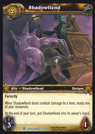 World of Warcraft TCG | Shadowfiend - Fires of Outland 61/246 | The Nerd Merchant