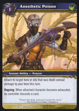 World of Warcraft TCG | Anesthetic Poison - Fires of Outland 64/246 | The Nerd Merchant