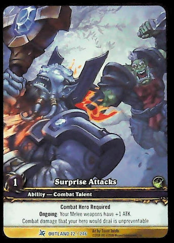 World of Warcraft TCG | Surprise Attacks (Extended Art) - Fires of Outland 72/246 | The Nerd Merchant