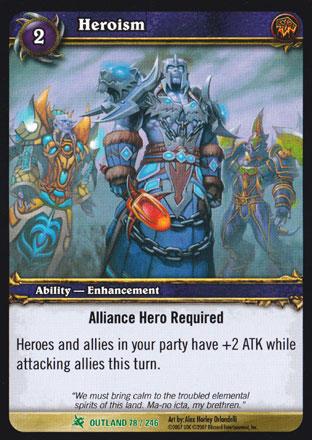 World of Warcraft TCG | Heroism - Fires of Outland 78/246 | The Nerd Merchant