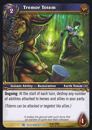 World of Warcraft TCG | Tremor Totem - Fires of Outland 81/246 | The Nerd Merchant