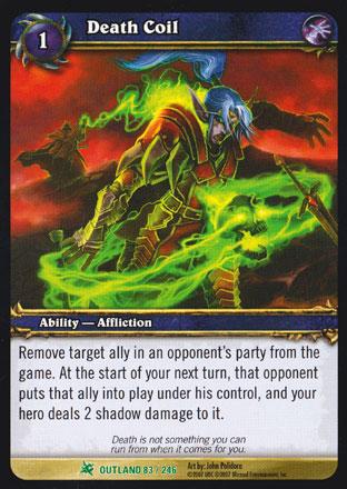 World of Warcraft TCG | Death Coil - Fires of Outland 83/246 | The Nerd Merchant