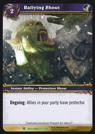 World of Warcraft TCG | Rallying Shout - Fires of Outland 95/246 | The Nerd Merchant