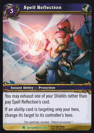 World of Warcraft TCG | Spell Reflection - Fires of Outland 97/246 | The Nerd Merchant