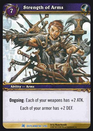 World of Warcraft TCG | Strength of Arms - Fires of Outland 98/246 | The Nerd Merchant