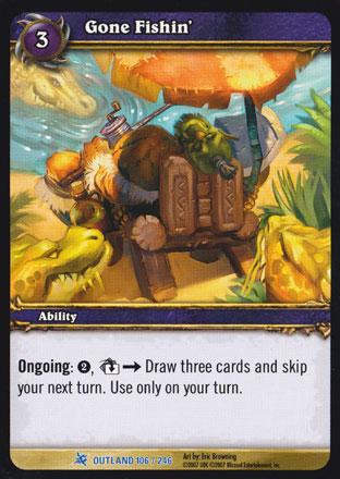 World of Warcraft TCG | Gone Fishin - Fires of Outland 106/246 | The Nerd Merchant