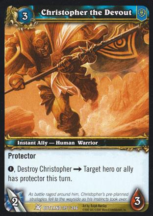 World of Warcraft TCG | Christopher the Devout - Fires of Outland 115/246 | The Nerd Merchant