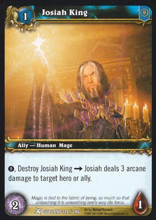 World of Warcraft TCG | Josiah King - Fires of Outland 124/246 | The Nerd Merchant