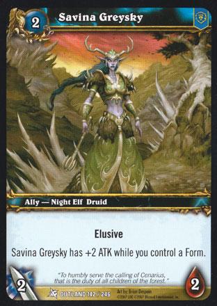 World of Warcraft TCG | Savina Greysky - Fires of Outland 142/246 | The Nerd Merchant