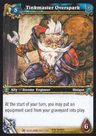 World of Warcraft TCG | Tinkmaster Overspark - Fires of Outland 144/246 | The Nerd Merchant