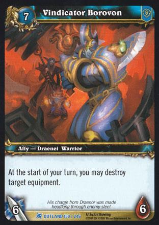 World of Warcraft TCG | Vindicator Borovon - Fires of Outland 150/246 | The Nerd Merchant