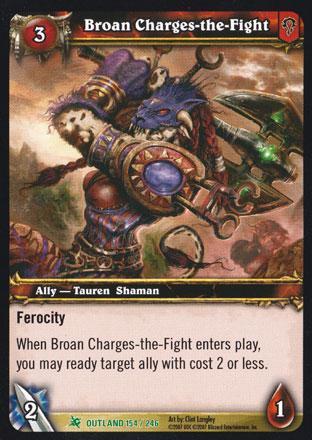 World of Warcraft TCG | Broan Charges-the-Fight - Fires of Outland 154/246 | The Nerd Merchant