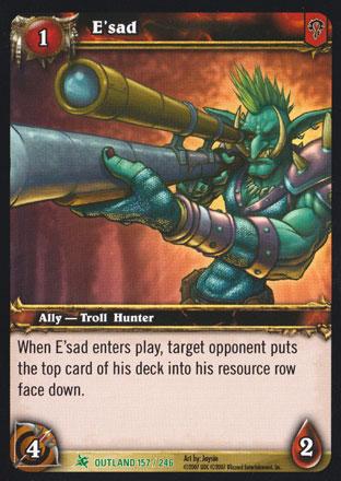 World of Warcraft TCG | E'sad - Fires of Outland 157/246 | The Nerd Merchant