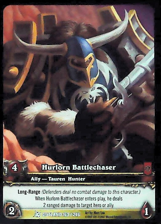 World of Warcraft TCG | Hurlorn Battlechaser (Extended Art) - Fires of Outland 163/246 | The Nerd Merchant