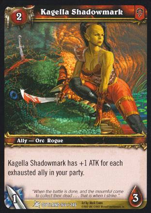 World of Warcraft TCG | Kagella Shadowmark - Fires of Outland 166/246 | The Nerd Merchant