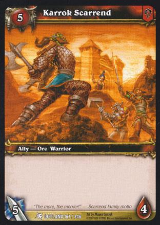 World of Warcraft TCG | Karrok Scarrend - Fires of Outland 167/246 | The Nerd Merchant