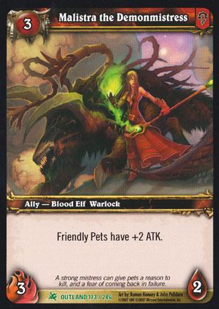 World of Warcraft TCG | Malistra the Demonmistress - Fires of Outland 173/246 | The Nerd Merchant