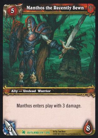 World of Warcraft TCG | Manthos the Recently Sewn - Fires of Outland 174/246 | The Nerd Merchant