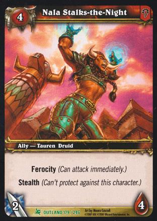 World of Warcraft TCG | Nala Stalks-the-Night - Fires of Outland 179/246 | The Nerd Merchant