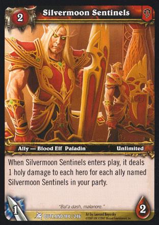 World of Warcraft TCG | Silvermoon Sentinels - Fires of Outland 184/246 | The Nerd Merchant