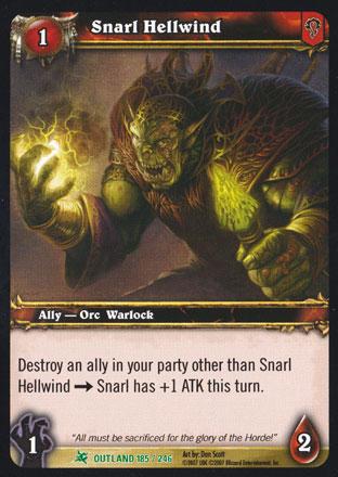 World of Warcraft TCG | Snarl Hellwind - Fires of Outland 185/246 | The Nerd Merchant