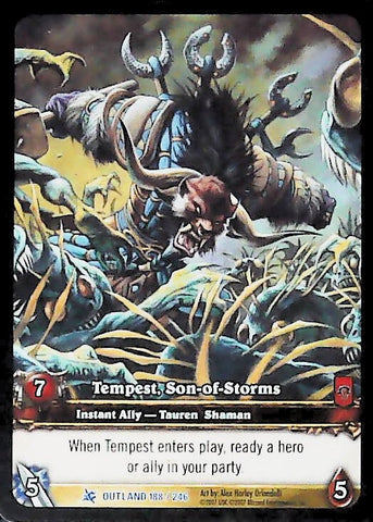 World of Warcraft TCG | Tempest, Son-Of-Storms (Extended Art) - Fires of Outland 188/246 | The Nerd Merchant