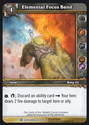 World of Warcraft TCG | Elemental Focus Band - Fires of Outland 212/246 | The Nerd Merchant