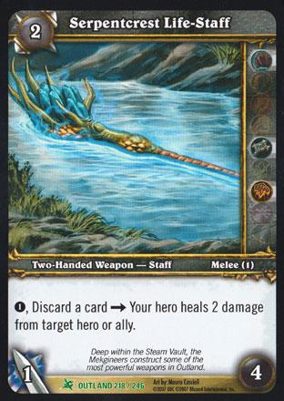 World of Warcraft TCG | Serpentcrest Life-Staff - Fires of Outland 218/246 | The Nerd Merchant