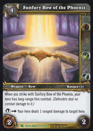World of Warcraft TCG | Sunfury Bow of the Phoenix - Fires of Outland 222/246 | The Nerd Merchant