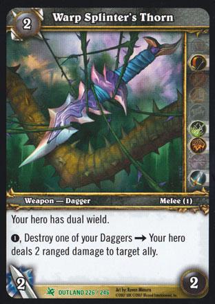 World of Warcraft TCG | Warp Splinter's Thorn - Fires of Outland 226/246 | The Nerd Merchant