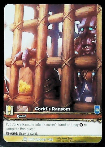 World of Warcraft TCG | Corki's Ransom (Extended Art Foil) - Fires of Outland 227/246 | The Nerd Merchant