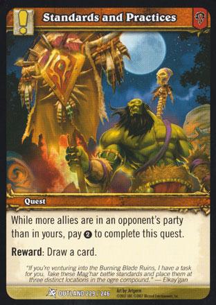 World of Warcraft TCG | Standards and Practices - Fires of Outland 229/246 | The Nerd Merchant