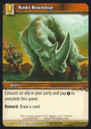 World of Warcraft TCG | Kodo Roundup - Fires of Outland 237/246 | The Nerd Merchant