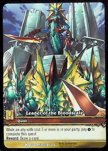 World of Warcraft TCG | Leader of the Bloodscale (Extended Art) - Fires of Outland 238/246 | The Nerd Merchant