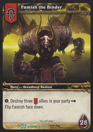 World of Warcraft TCG | Famish the Binder - Hunt for Illidan 20/252 | The Nerd Merchant