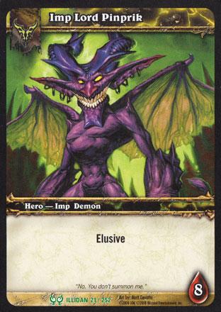 World of Warcraft TCG |Imp Lord Pinprik - Hunt for Illidan 21/252 | The Nerd Merchant